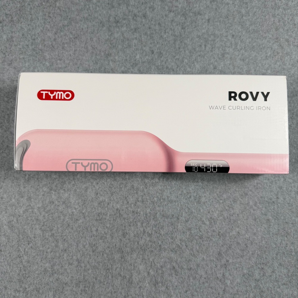 TYMO ROVY Wave Curling Iron OS Pink Ceramic Ionic Beach Waver Aesthetic